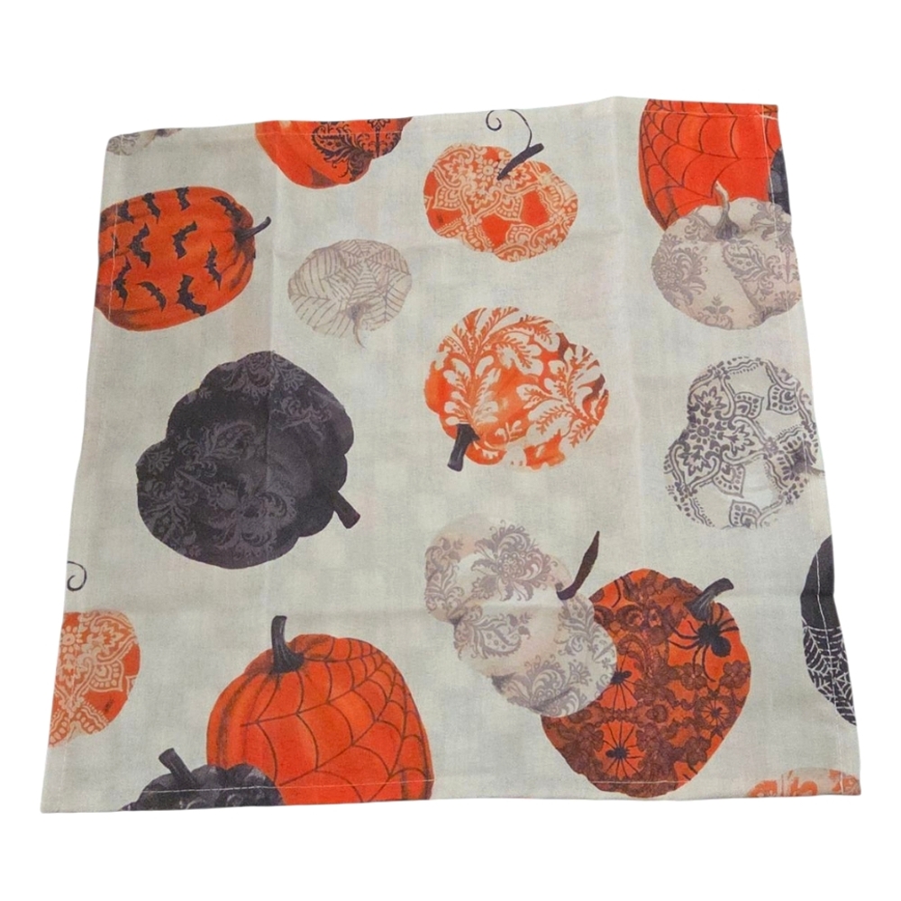Rachel Zoe Halloween Pumpkin Easy Care Napkin Set (6)